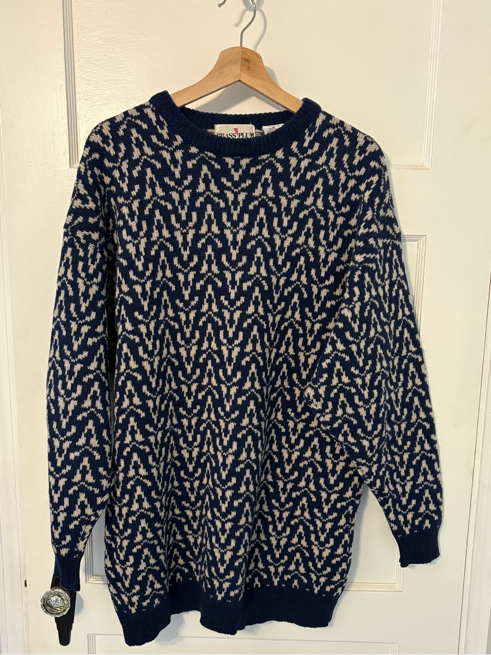 Vintage Brass Plum wool tunic sweatet